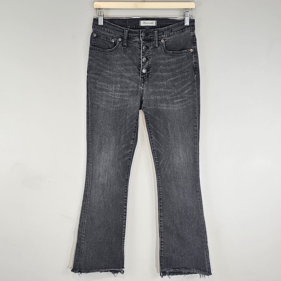 Madewell CALI Faded Black Wash Bootcut Jeans Sz. 27 - Picture 2 of 12